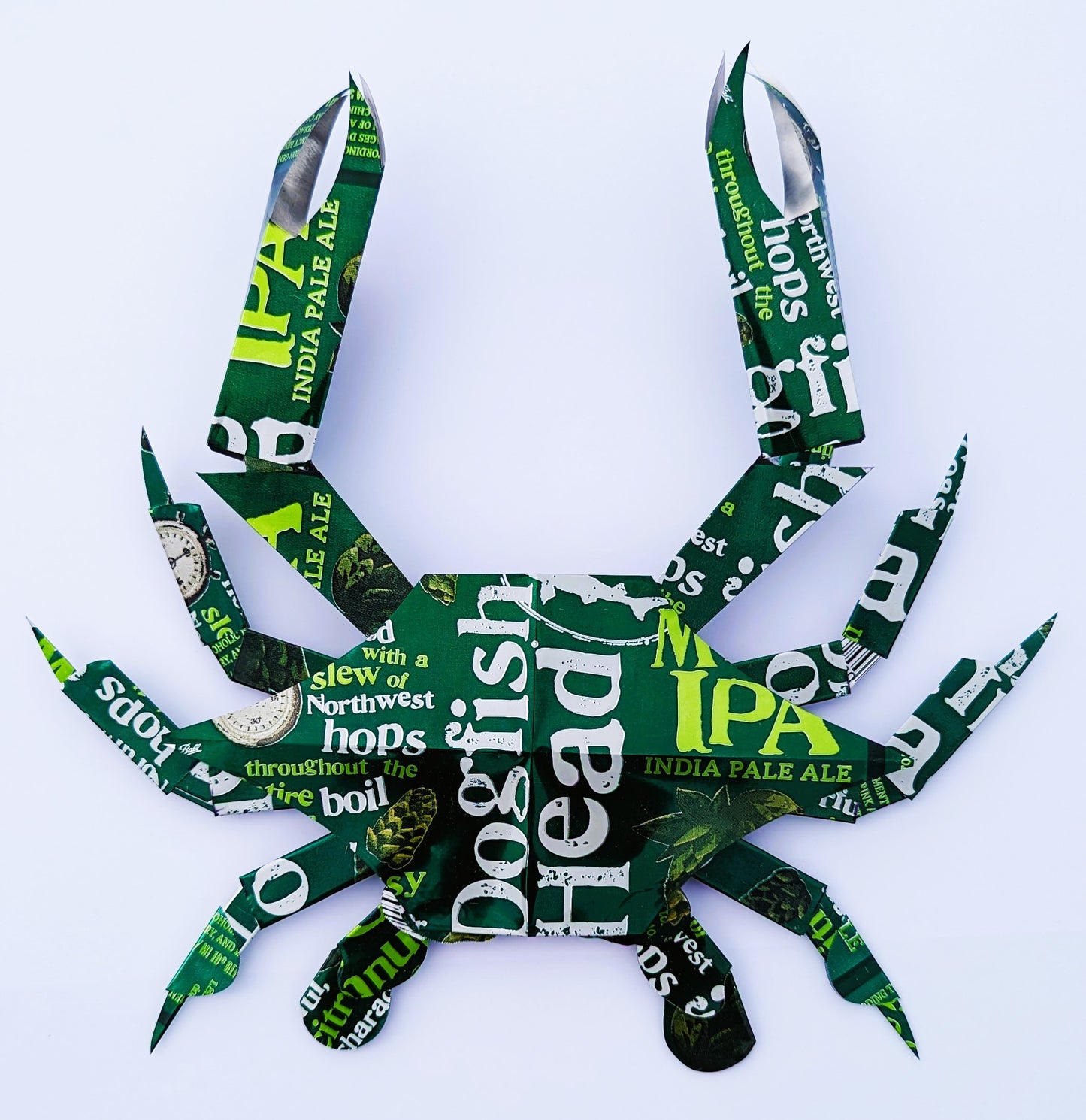 Dogfish Head IPA Beer can crab