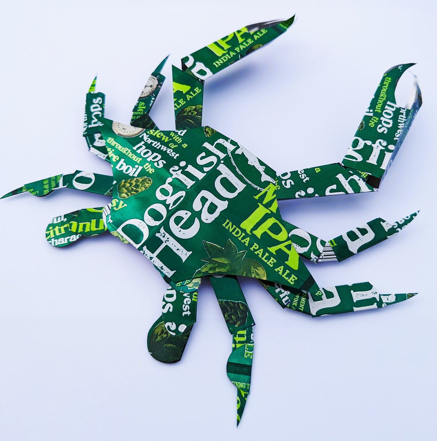 Dogfish Head IPA Beer can crab
