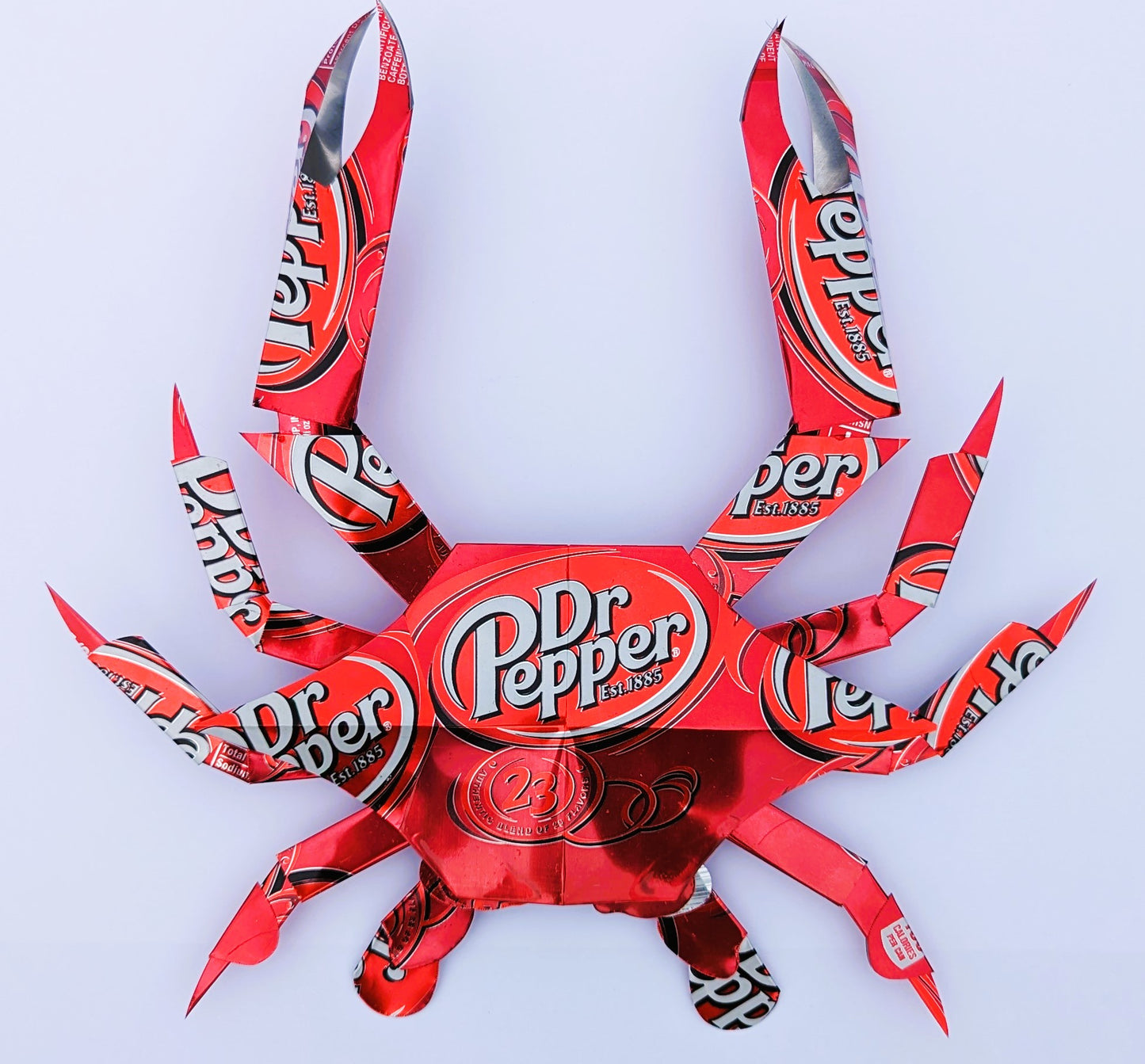 Dr.Pepper soda can crab