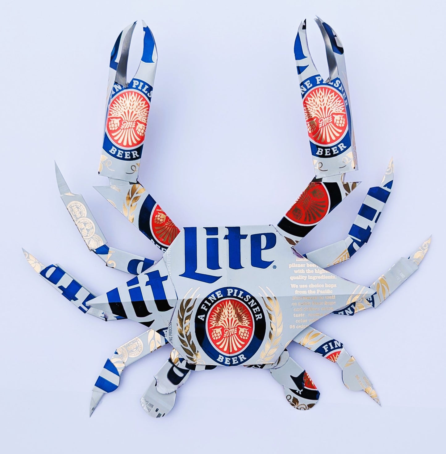 Miller lite Beer can crab