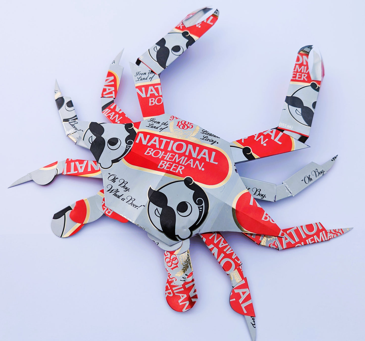 National Bohemian Beer can crab