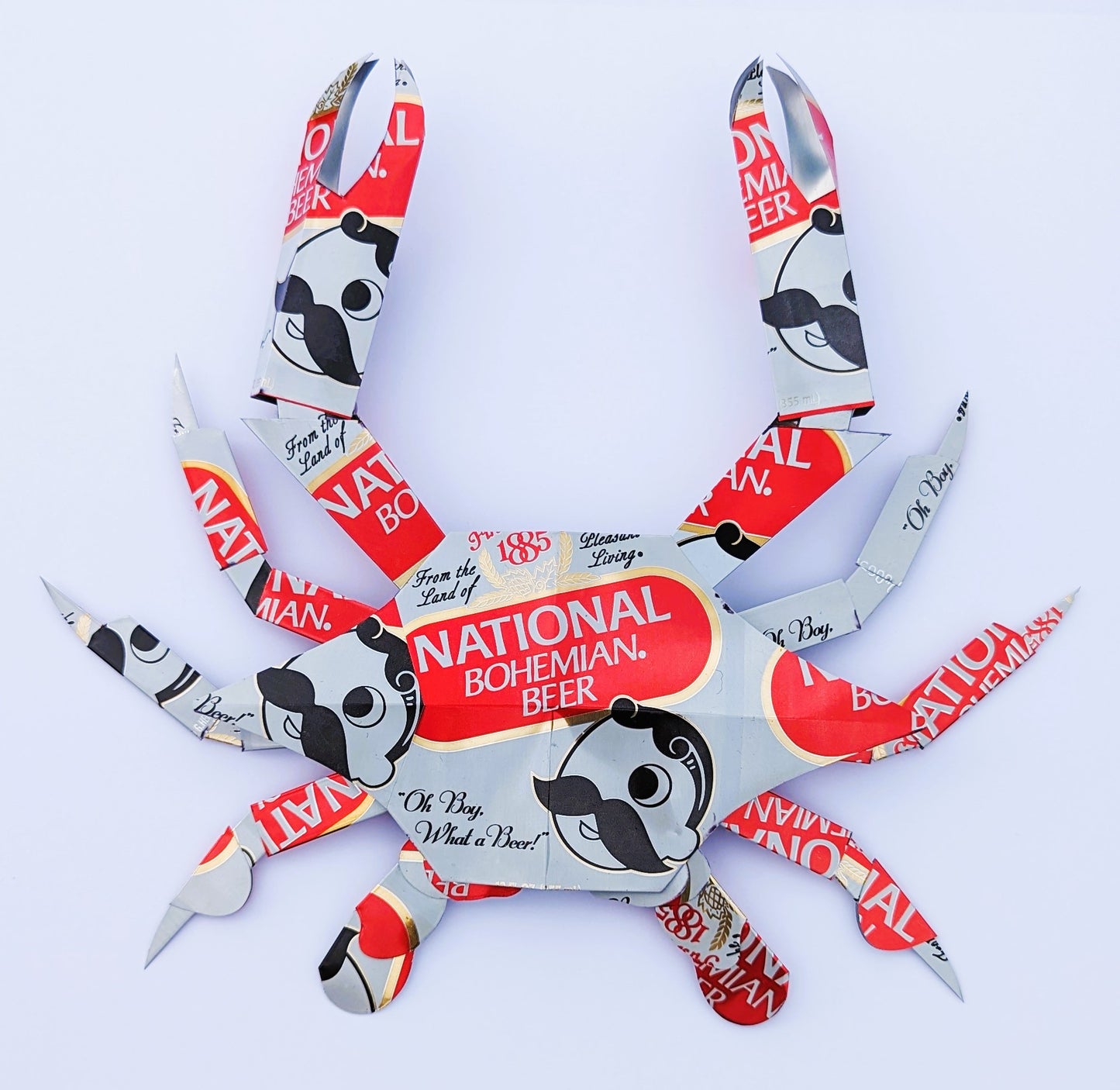 National Bohemian Beer can crab