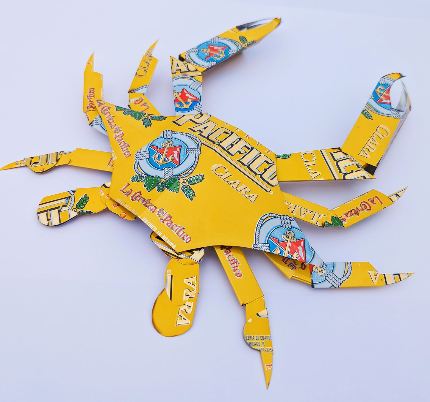 Pacifico Beer can crab