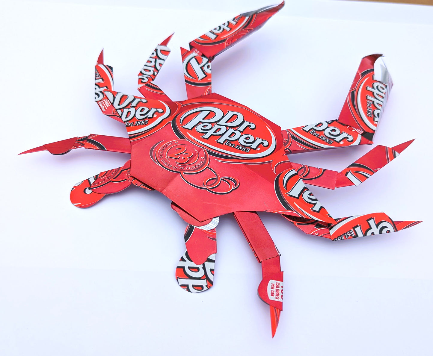 Dr.Pepper soda can crab