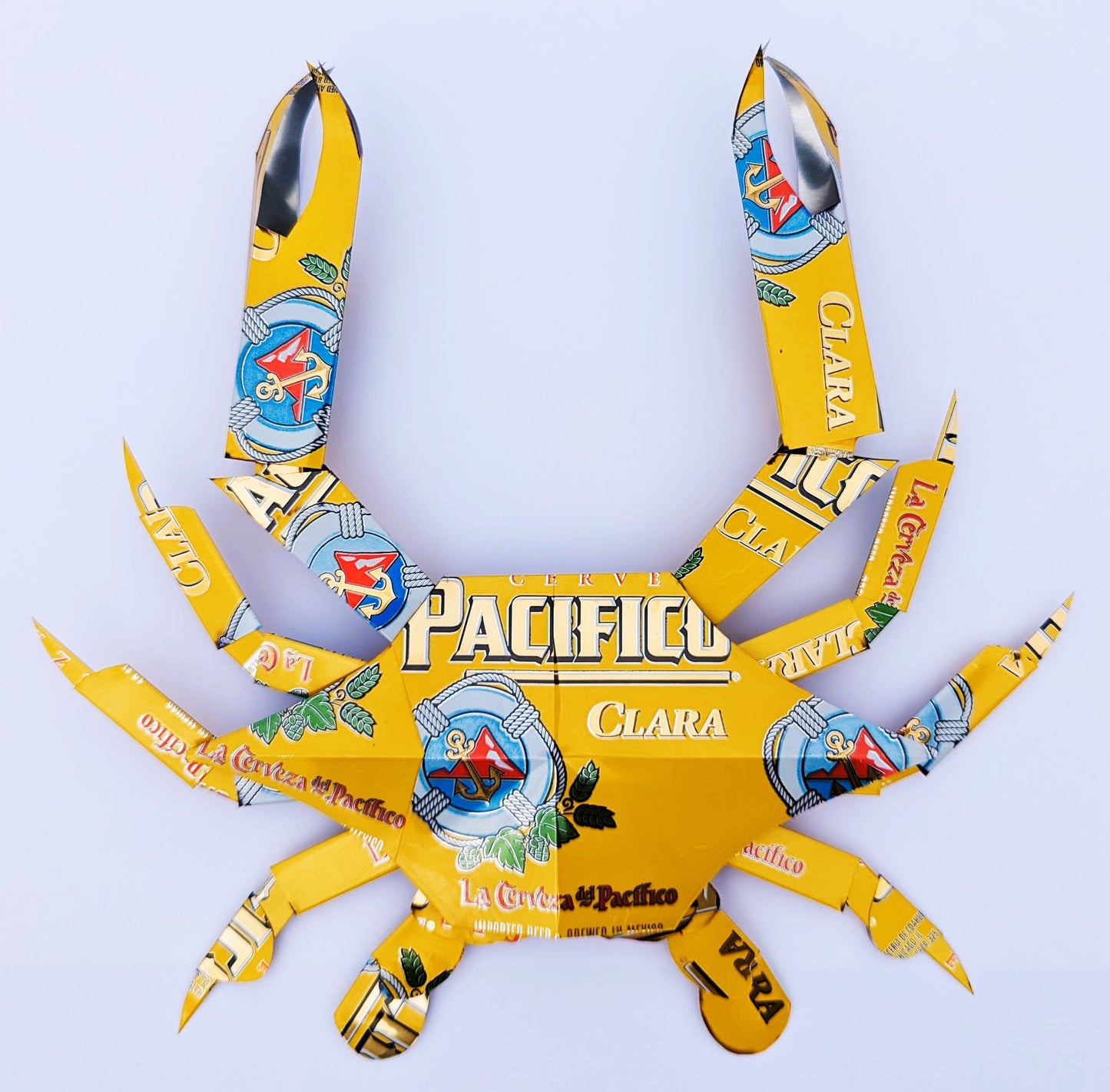 Pacifico Beer can crab